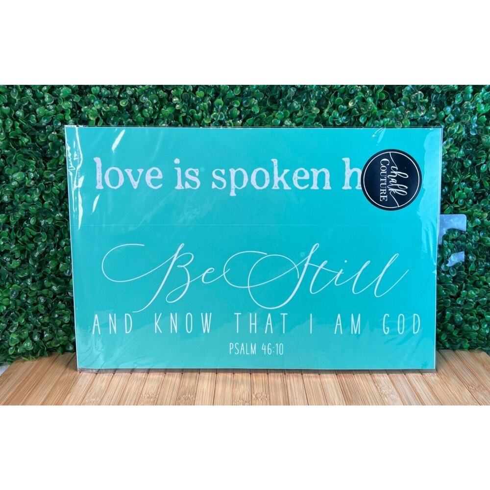 New Chalk Couture Love Is Spoken Here C181101 RETIRED Size C 12"x18" Craft Gift